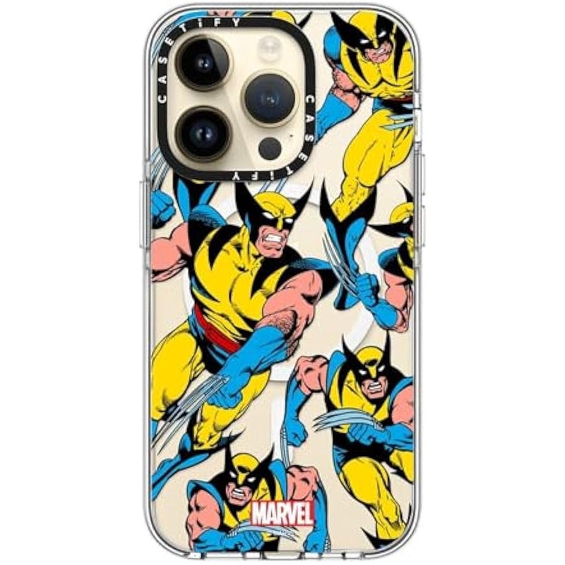 Casetify Clear iPhone 14 Pro Case 【Deadpool & Wolverine Co-Lab/Not Yellowing / 6.6ft Drop Protection/Magsafe】 - Wolverine Pattern Case - Clear - Image 4