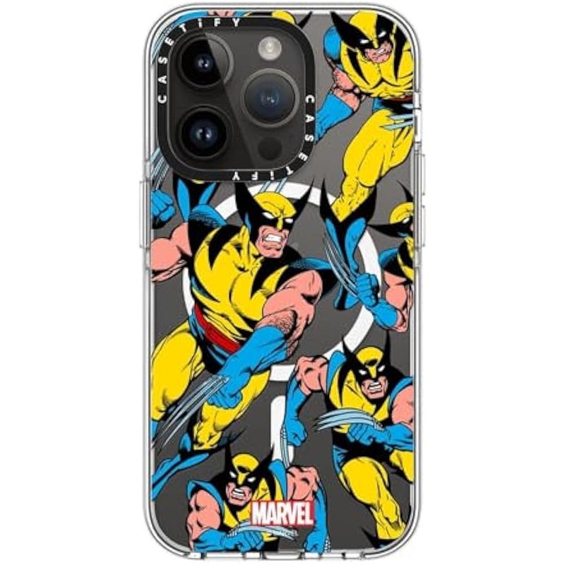 Casetify Clear iPhone 14 Pro Case 【Deadpool & Wolverine Co-Lab/Not Yellowing / 6.6ft Drop Protection/Magsafe】 - Wolverine Pattern Case - Clear - Image 3