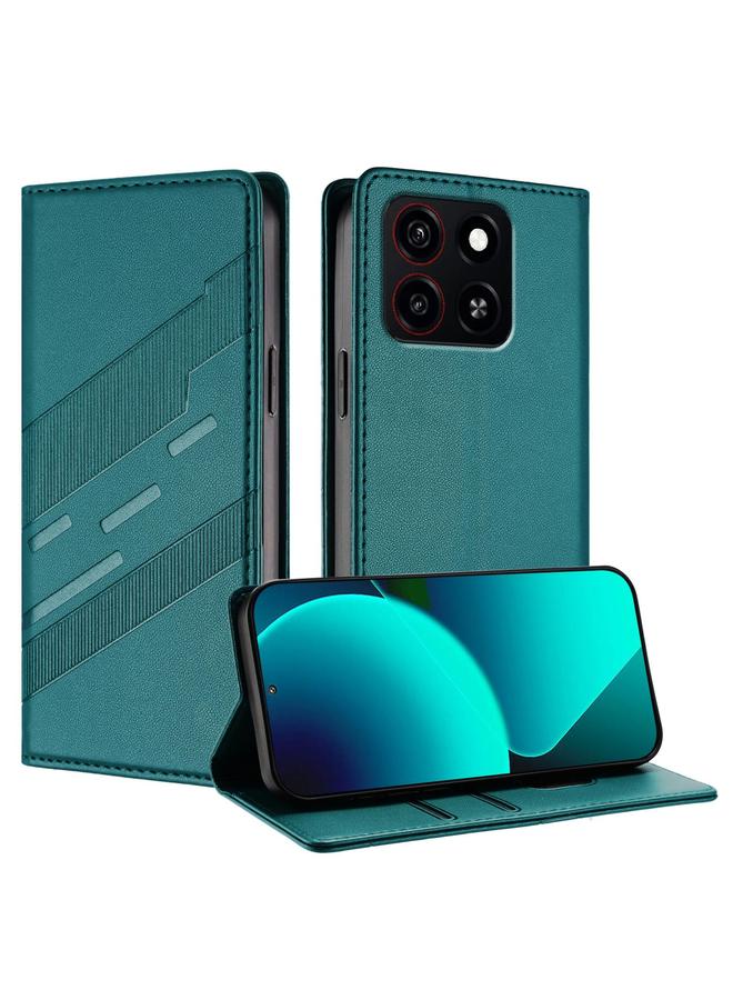 Case For ZTE Blade A35 / A55 Embossed Multi-functional Wallet Retro Leather Phone Case