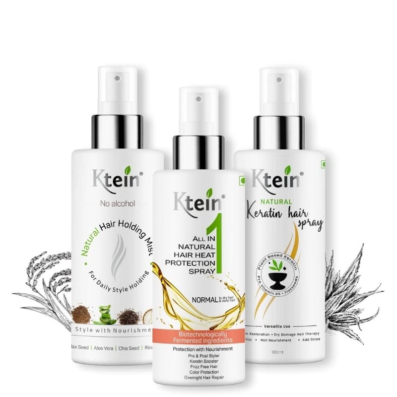 Ktein Hairstyle and Nourishment Combo 100ml Allin one Keratin Spray and Holding Spray 100ml - Image 1