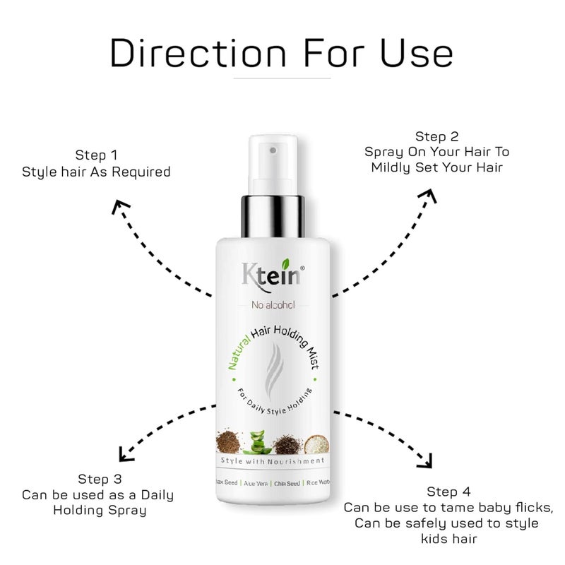 Ktein Hairstyle and Nourishment Combo 100ml Allin one Keratin Spray and Holding Spray 100ml - Image 5