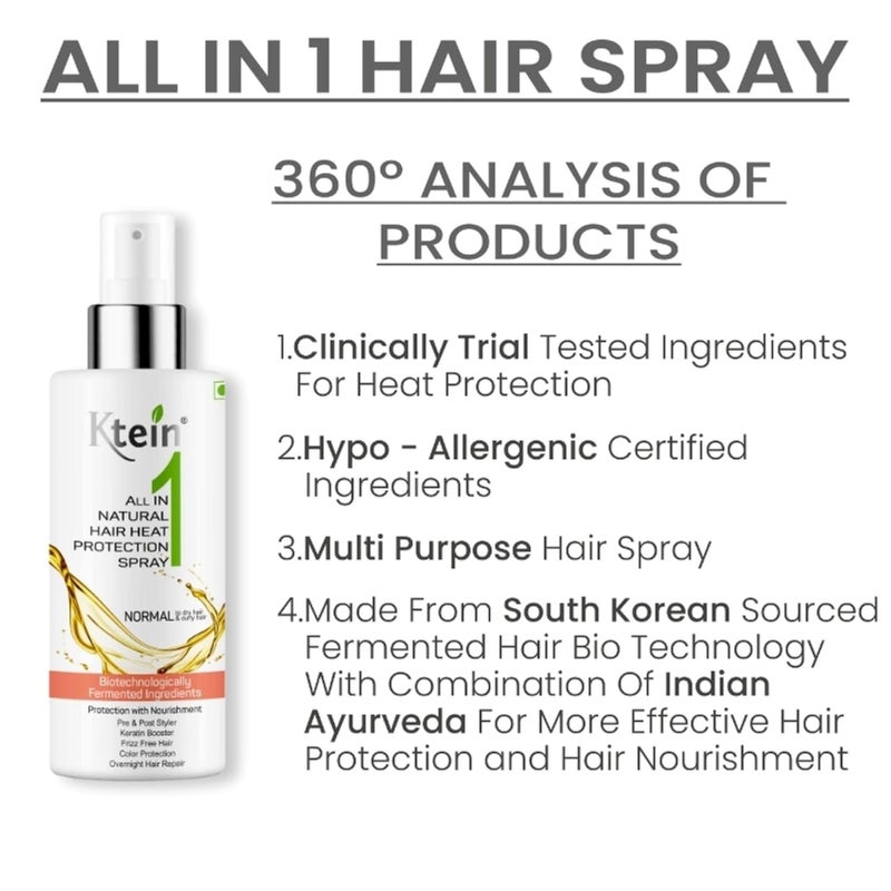 Ktein Hairstyle and Nourishment Combo 100ml Allin one Keratin Spray and Holding Spray 100ml - Image 2