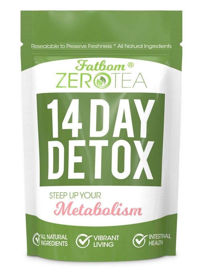 FATBOM Zero Tea 14 Day Detox Tea, Teatox Herbal Tea for Cleanse - Image 1