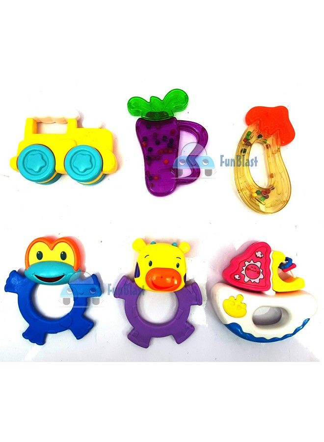 FunBlast Colourful Lovely Attractive Rattles For Babies Toddlers Infants & Children (Pack Of 6) - Image 3