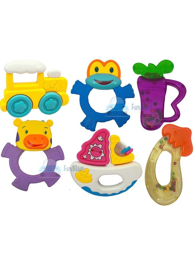 FunBlast Colourful Lovely Attractive Rattles For Babies Toddlers Infants & Children (Pack Of 6) - Image 2