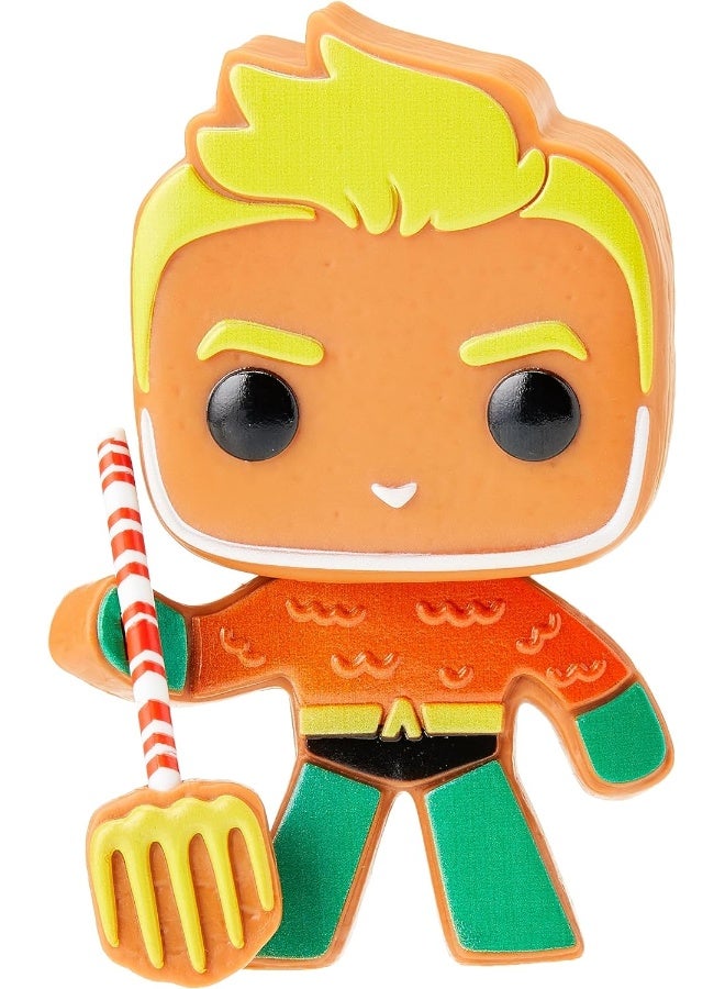 Funko Pop! Heroes: DC Holiday - Aquaman - Gingerbread - DC Comics - Collectable Vinyl Figure - Gift Idea - Official Merchandise - Toys for Kids & Adults - Comic Books Fans - Image 1