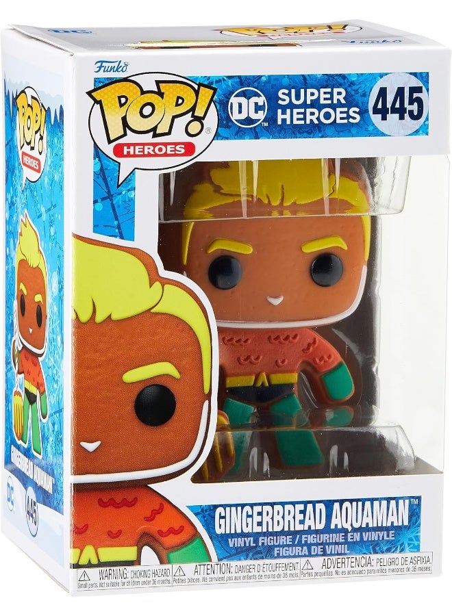 Funko Pop! Heroes: DC Holiday - Aquaman - Gingerbread - DC Comics - Collectable Vinyl Figure - Gift Idea - Official Merchandise - Toys for Kids & Adults - Comic Books Fans - Image 3