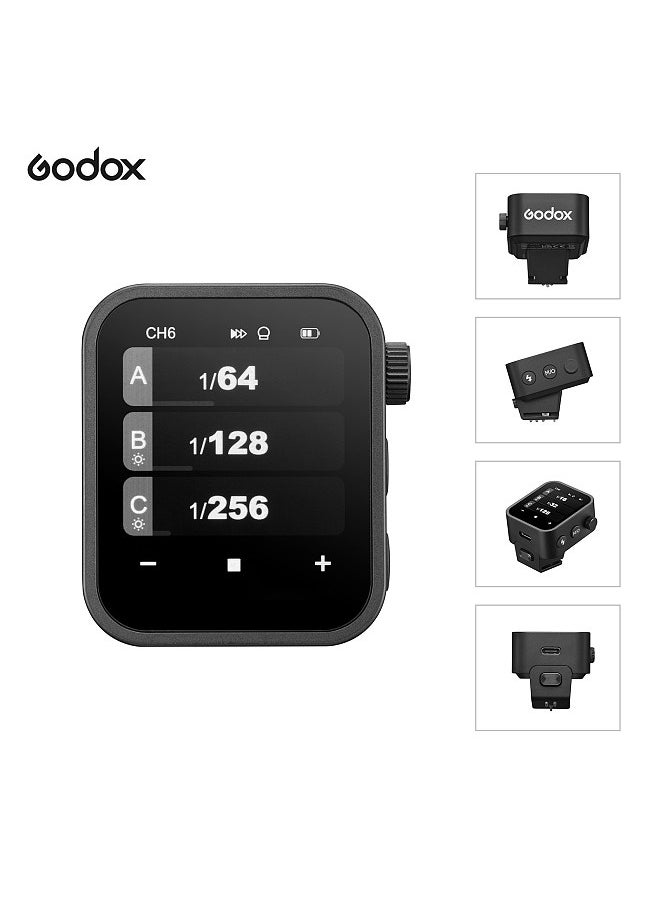 Godox - X3C 2.4G Wireless Flash Trigger Transmitter TTL Autoflash with Large OLED Touchscreen Multiple Flash Modes with USB Port 32 Channels 16 Groups Compatible with Canon Cameras - Image 1