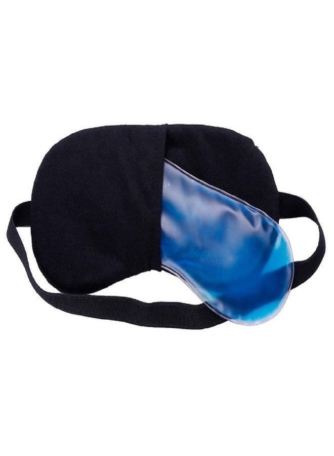 Jenna Unisex Printed Comfortable Sleeping Relief Eye Mask With Adjustable Strap & Blindfold With Gel (White) - Image 4
