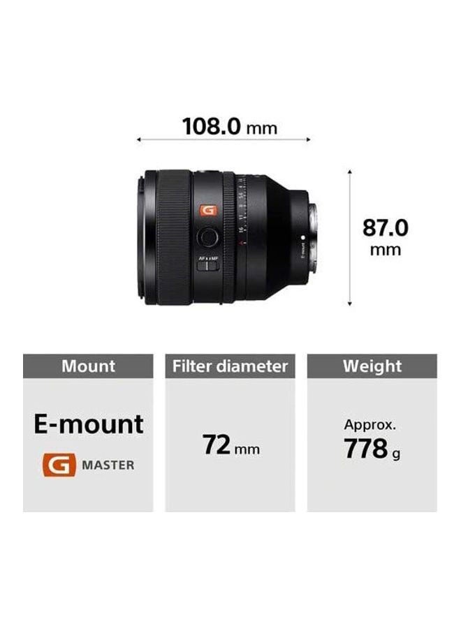 Sony SEL50F12GM Full Frame FE 50 mm F1.2 G Master Prime Lens, Black - Image 3