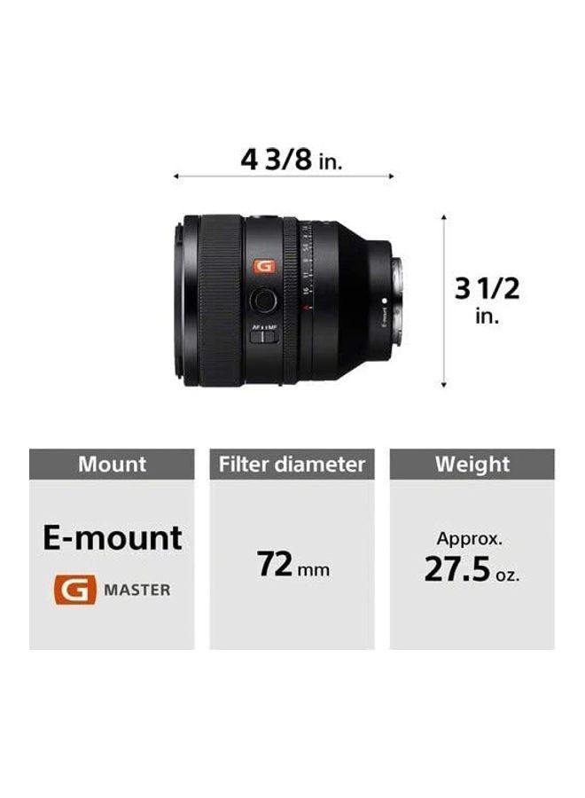 Sony SEL50F12GM Full Frame FE 50 mm F1.2 G Master Prime Lens, Black - Image 4