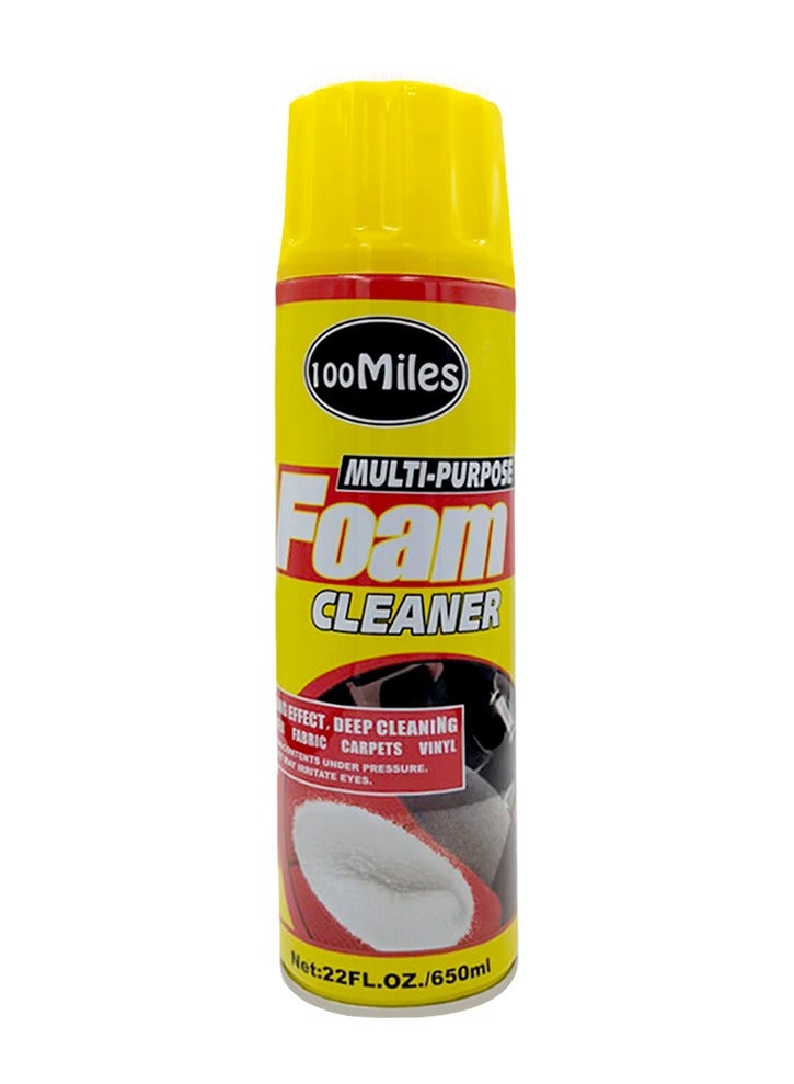 100Miles Combo Offer - Buy 3PC Multi Purpose Foam Cleaner 650ml Upholstery Carpet Seat Fabric Dashboard Door Panel Interior Cleaner Deep Cleaning Foam for Car Home Office Sofa Mattress Rug Vinyl Trim Stain Care Surface Care Brush Top Applicator Formula . - Image 3