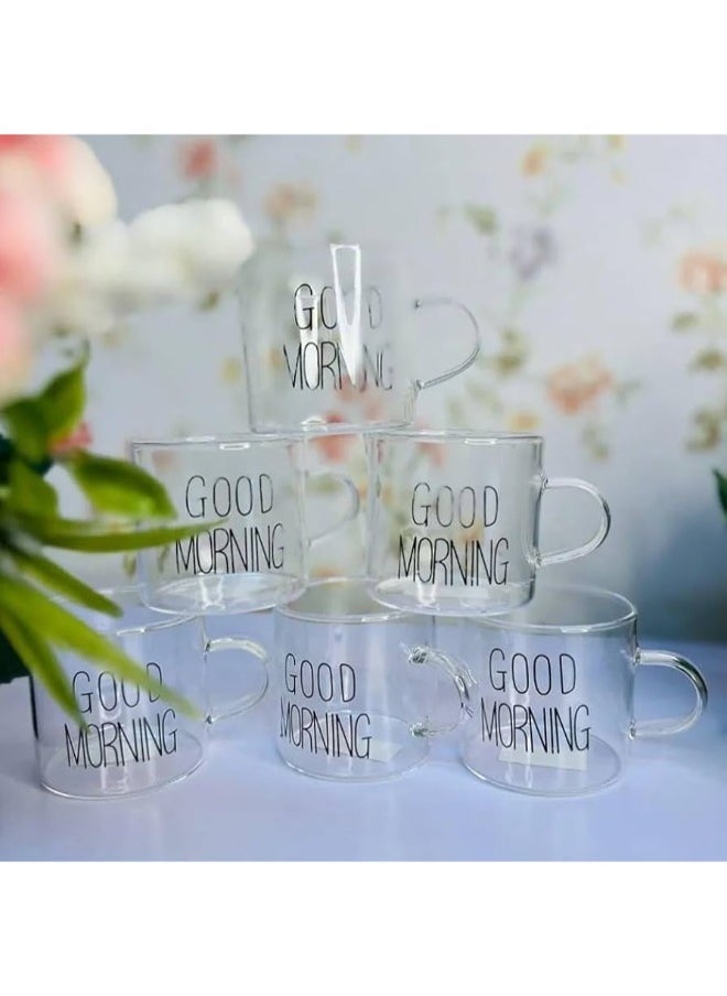 Generic 6-Piece Mini Glass Coffee Mug Set (60ml).  - Image 4