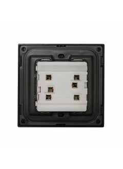 Donmarco Ultra Thin 1 Gang Intermediate Switch – Ultra Thin Premium Plastic Material, Modern & Durable, Fire-Resistant Electric Switch, 15-Year Warranty, Wall Switch for Home and Office (Matt Grey)  - Image 1