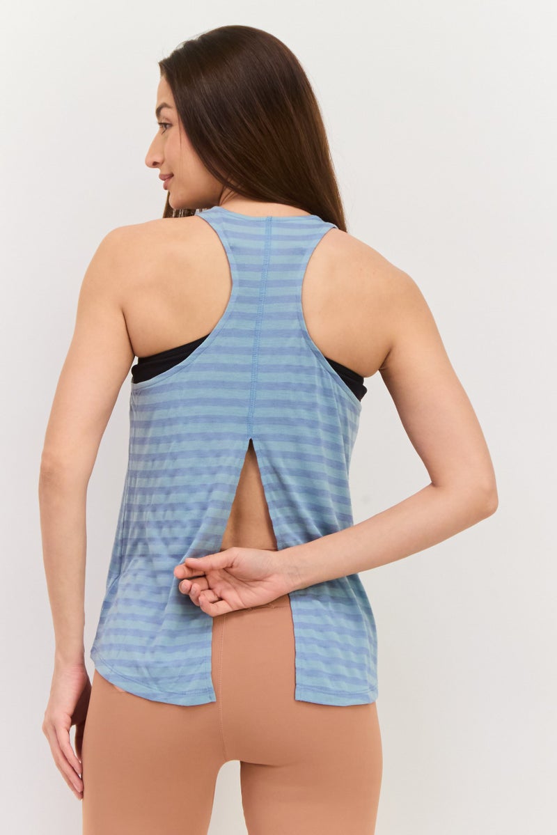 SKECHERS Women Sportswear Fit Sleeveless Training Top, Teal Blue - Image 2