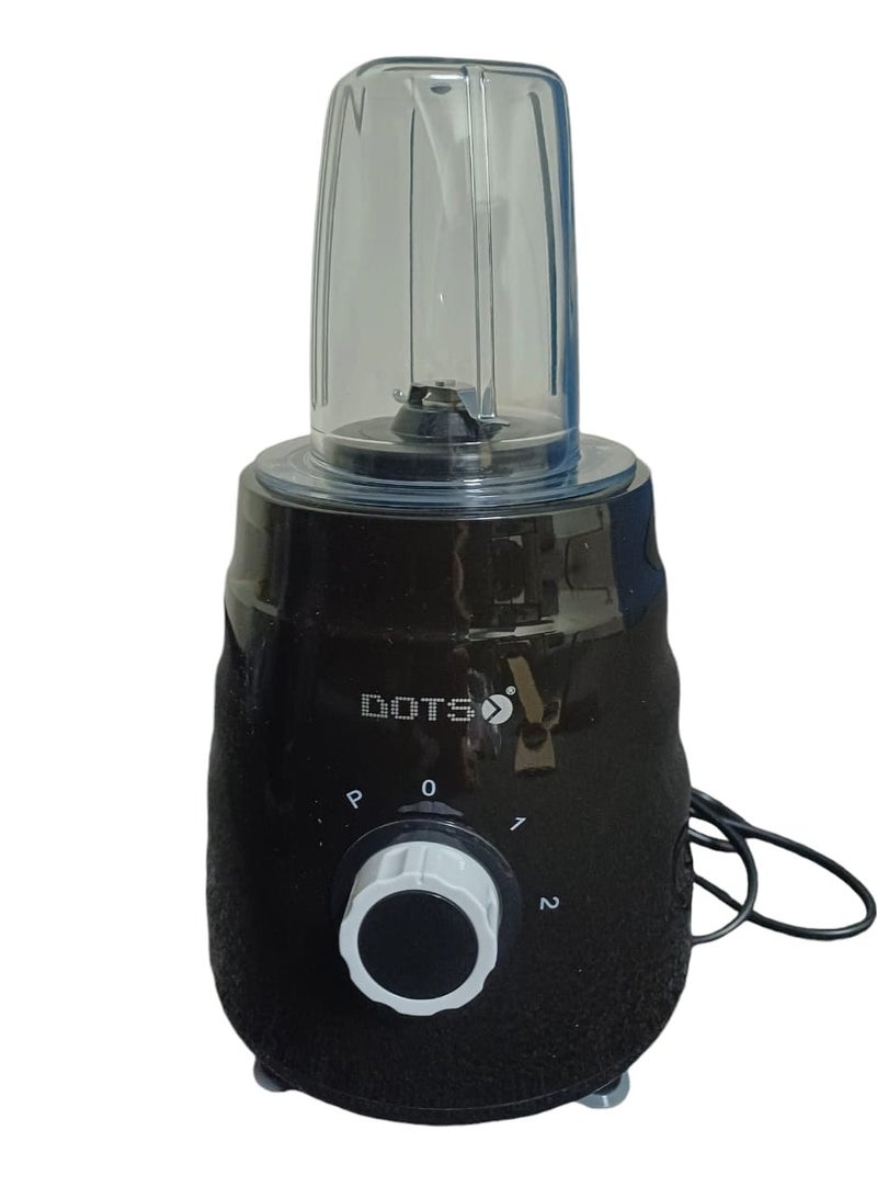 دوتس خلاط كهربائي  2  في 1  ماركة دوتس   1.5 لتر 500 واط دورق شفاف ومطحنة BLD-6003 - Image 3