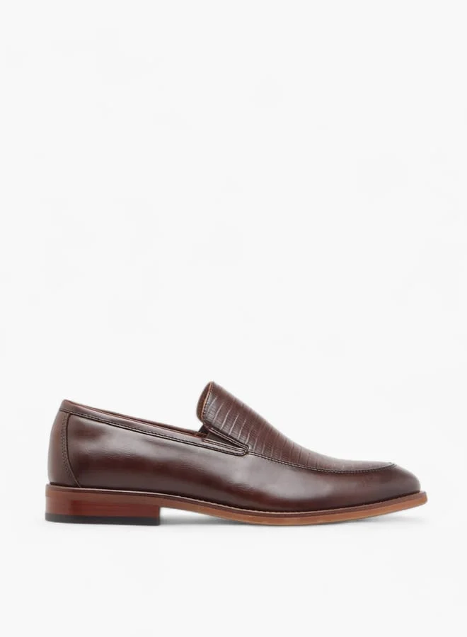 DUCHINI Men's Textured Slip-On Loafers