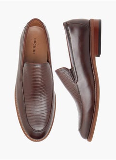 DUCHINI Men's Textured Slip-On Loafers  - Image 1