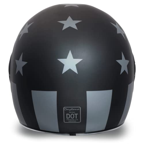 Daytona Helmets Retro Full Face Motorcycle Helmet - DOT Approved Vintage Helmet for Motorcycles, Cruisers, Scooters & Mopeds - Retro Motorcycle Helmets for Men, Women and Youth - Image 3