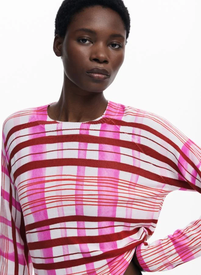 DESIGUAL Mikado striped sweater
