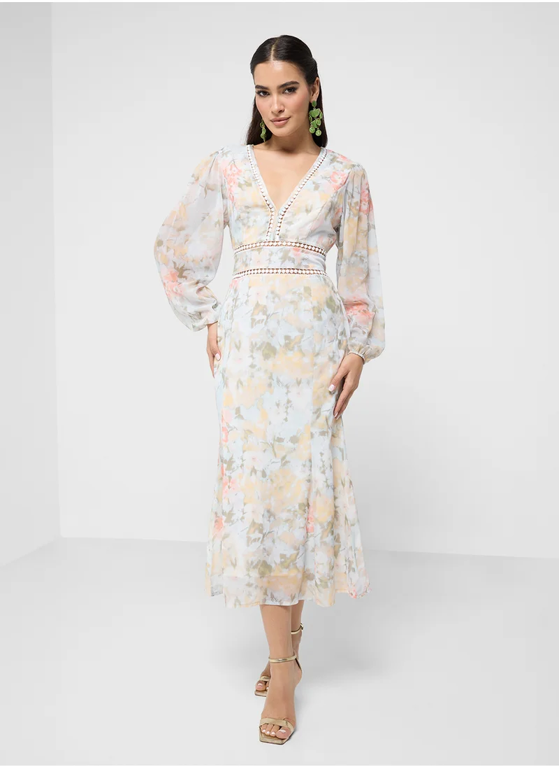 ايلا Floral Print Dress