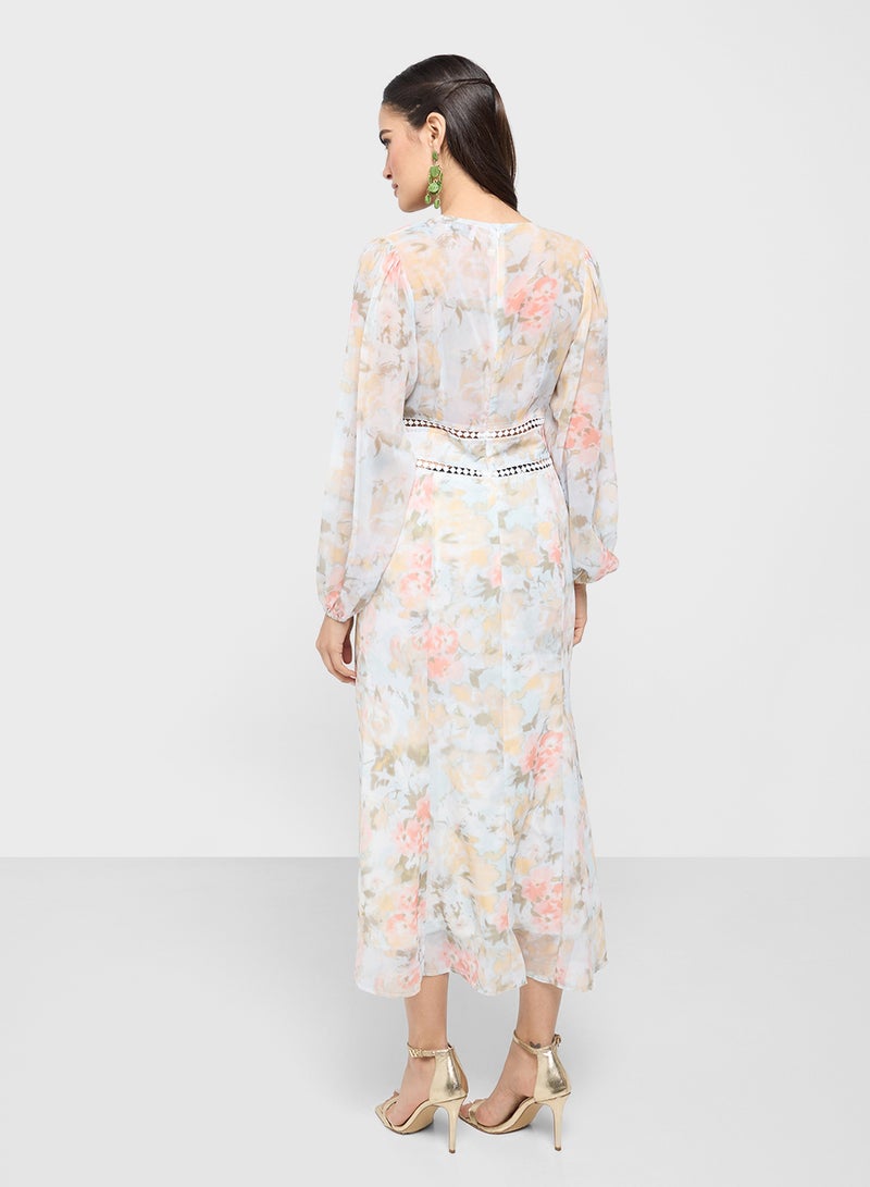 ELLA Floral Print Dress - Image 2