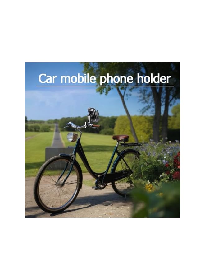 Green Tiger Bike Phone Mount, One-Hand Operation and 360° Rotation, Universal for 4"-6.9" Phones, Handlebar Attachment for Motorcycle, ATV, Scooter - Image 2