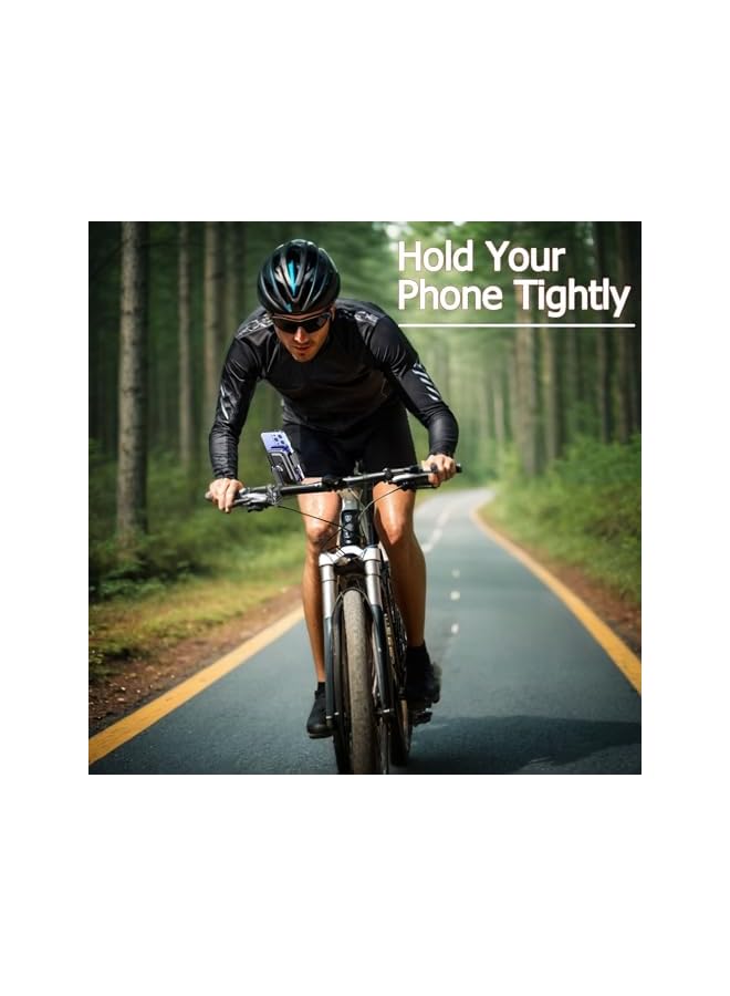 Green Tiger Bike Phone Mount, One-Hand Operation and 360° Rotation, Universal for 4"-6.9" Phones, Handlebar Attachment for Motorcycle, ATV, Scooter - Image 3