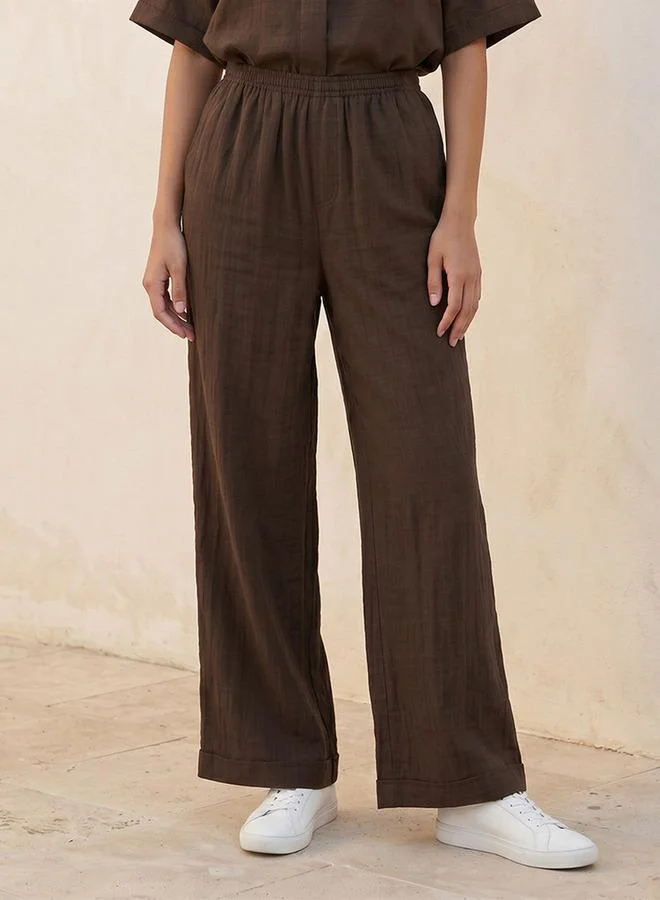 سبلاش فيڤ SLUB PULL ON TROUSER