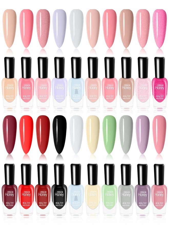 FERCAISH 20 Bottles Non Toxic Nail Polish Set, Eco-Friendly Easy Peel Off and Quick Dry Water Based Nail Polish for Women, Teens, Kids - Image 1