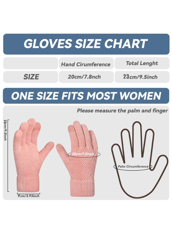 NajmStyle Long Keeper Winter Gloves for Women Men Touchscreen Knitted Gloves Soft Elastic Fleece Warm Glove for Driving Running Cycling - Image 4
