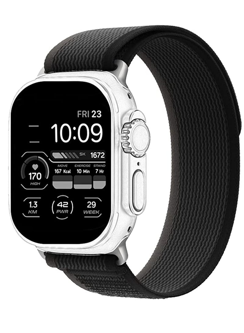 جينيتكس Nylon Compatible with Apple Watch Bands 42/44/45/49mm, Soft and Breathable Watch Strap, Suitable for Apple watch Ultra Series 8 - Image 3