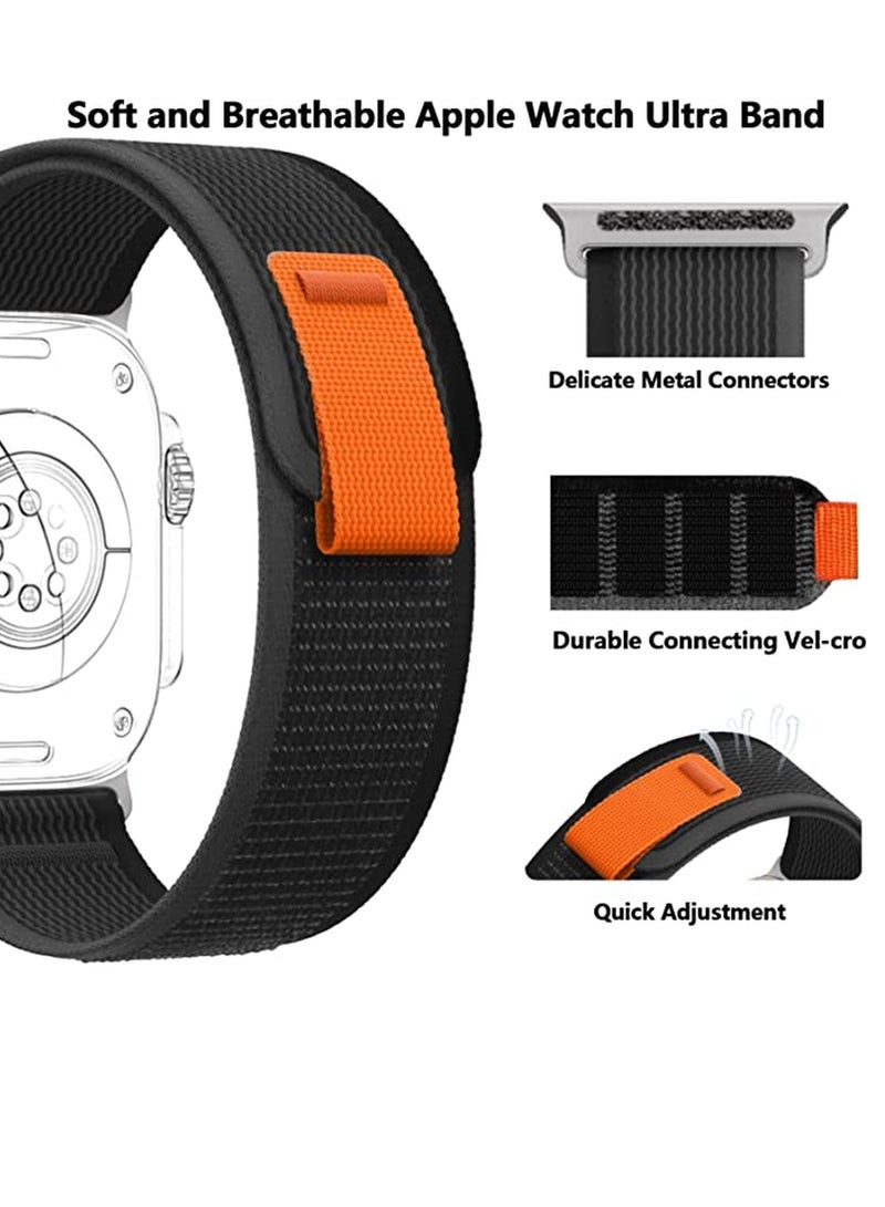 جينيتكس Nylon Compatible with Apple Watch Bands 42/44/45/49mm, Soft and Breathable Watch Strap, Suitable for Apple watch Ultra Series 8 - Image 2