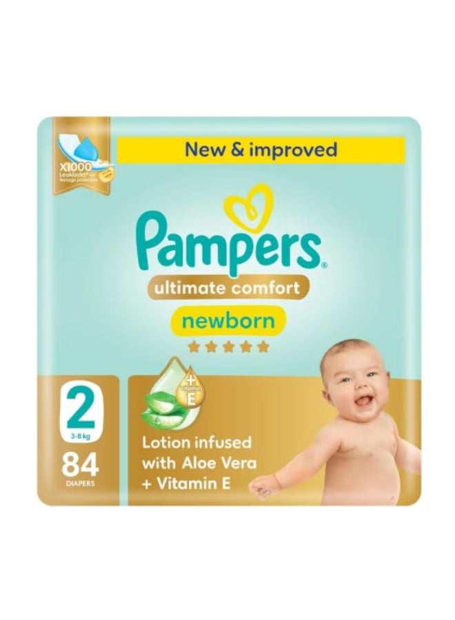 Pampers Pamper ultimate comfort Diapers, Size 2, 3-8 kg, 84 Diapers