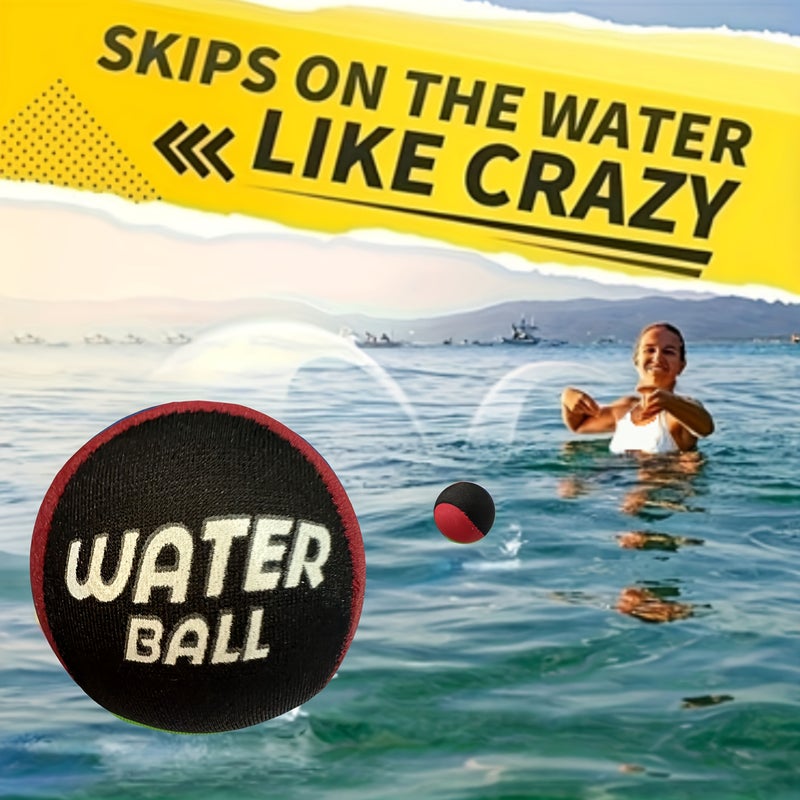 New Durable TPR Water Displacement Beach Ball Red And Black 1pc Soft Elastic Pool Ball Suitable For Swimming Beach Outdoor Activities Color Coded Segmentation - Image 4
