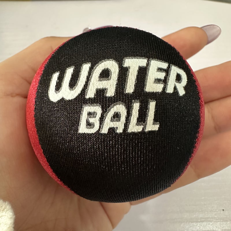 New Durable TPR Water Displacement Beach Ball Red And Black 1pc Soft Elastic Pool Ball Suitable For Swimming Beach Outdoor Activities Color Coded Segmentation - Image 3