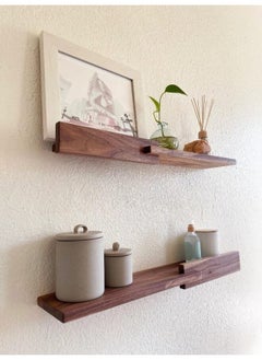 Home Gallery 2 Set Of Modern Wood Wall Shelves 70x20 cm  - Image 2