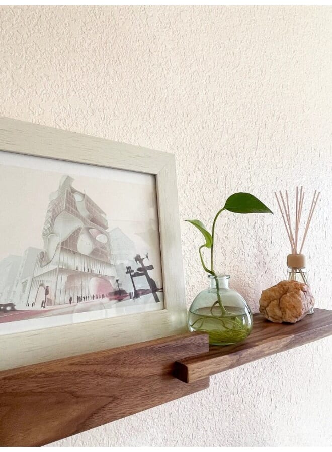 Home Gallery 2 Set Of Modern Wood Wall Shelves 70x20 cm - Image 4