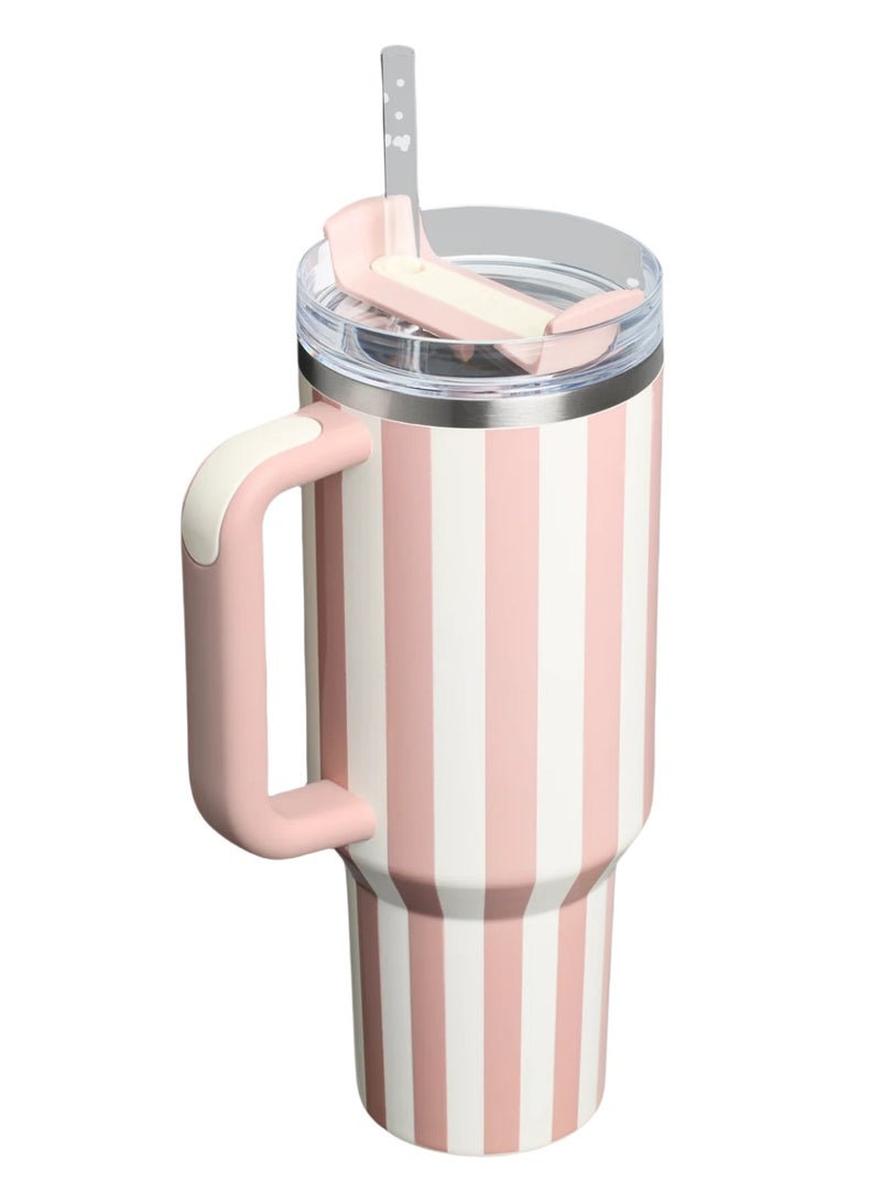 Stanley The Quencher H2.0 Flowstate™ Tumbler | 40 OZ Peach Whip Cabana Gloss - Image 2