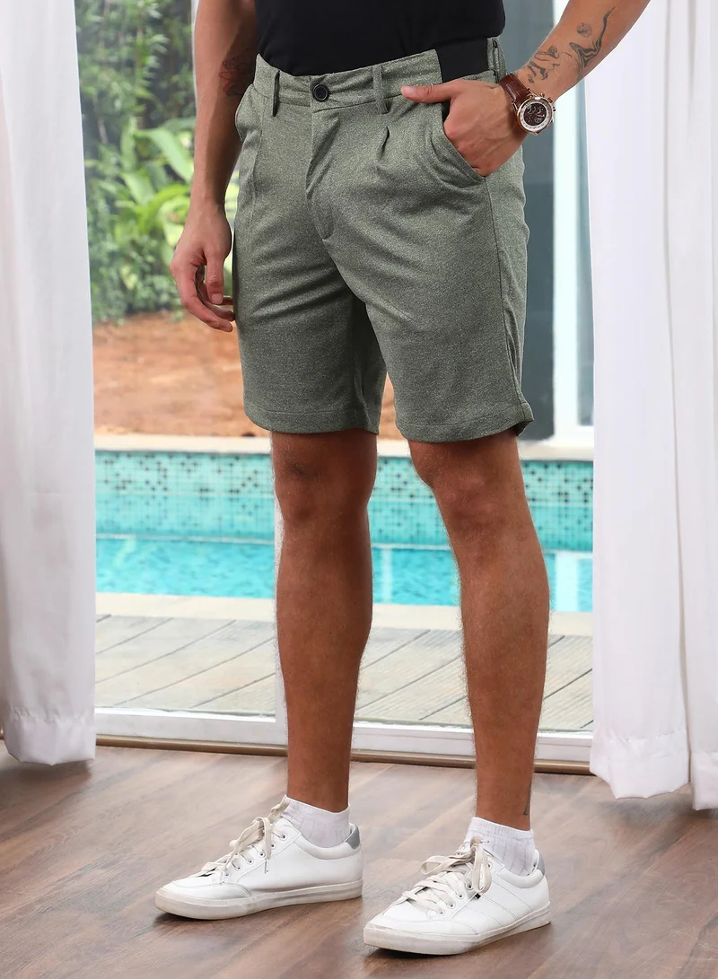 CAHOOT  Tailored Heathered Shorts for Men | Best Price UAE