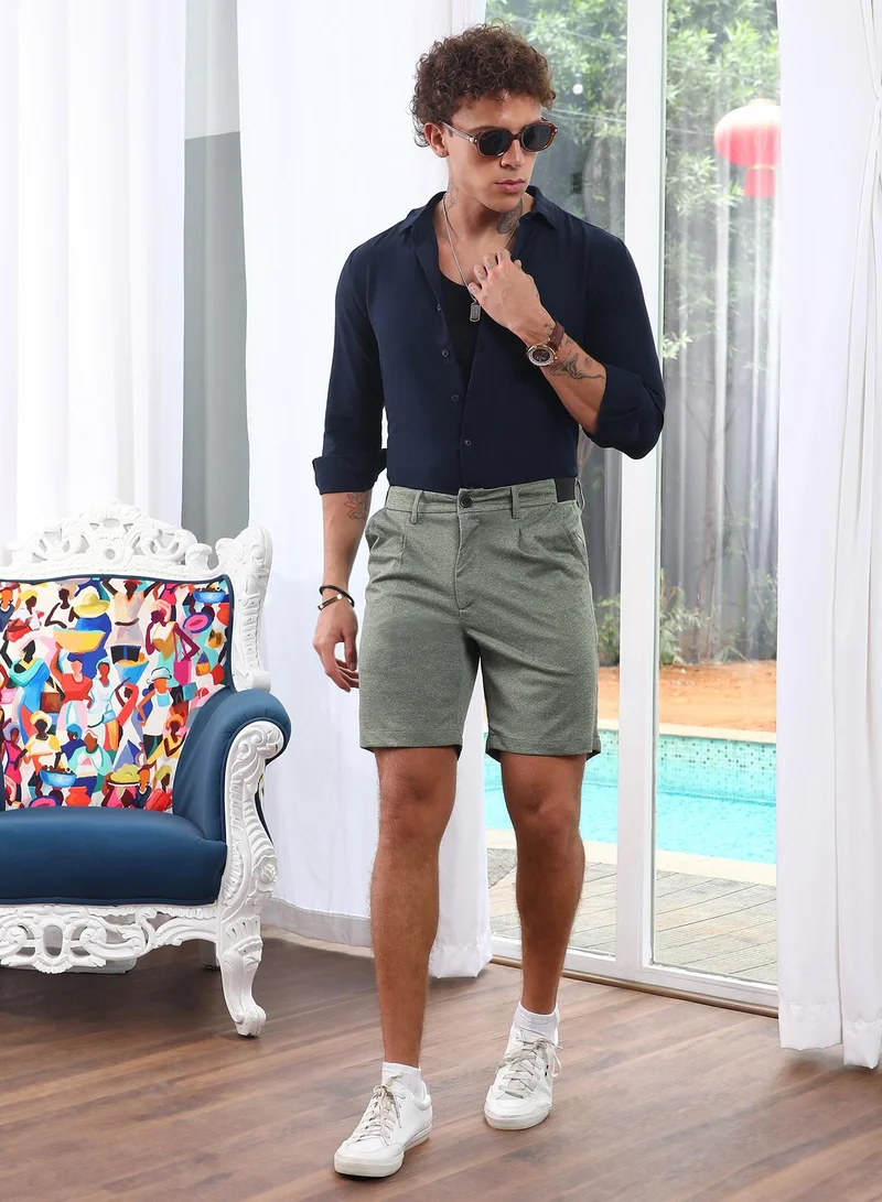 CAHOOT  Tailored Heathered Shorts for Men | Best Price UAE
