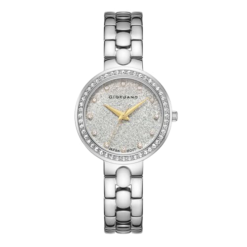 Giordano Analog Silver Dial Women's Watch - A2068-11 - Image 1