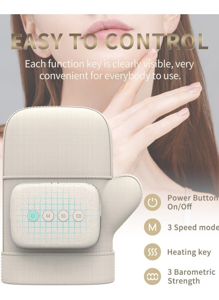 Ru syanl - Wireless Hand Massager with Heat & Compression for Pain Relief – 3 Modes, Portable Electric Finger & Palm Therapy for Arthritis, Carpal Tunnel, Wrist Fatigue - Image 1