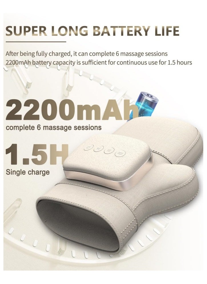 Ru syanl - Wireless Hand Massager with Heat & Compression for Pain Relief – 3 Modes, Portable Electric Finger & Palm Therapy for Arthritis, Carpal Tunnel, Wrist Fatigue - Image 1