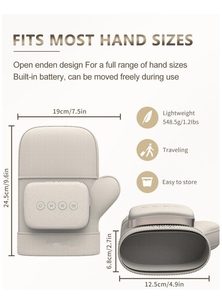 Ru syanl - Wireless Hand Massager with Heat & Compression for Pain Relief – 3 Modes, Portable Electric Finger & Palm Therapy for Arthritis, Carpal Tunnel, Wrist Fatigue - Image 1