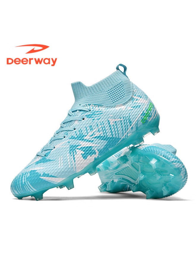 Deerway Adult Ag Stud Soccer Shoes Grass Field Durable Non-slip Training Football Shoes Light Grass Green Ag Studs Size 38 - Image 2
