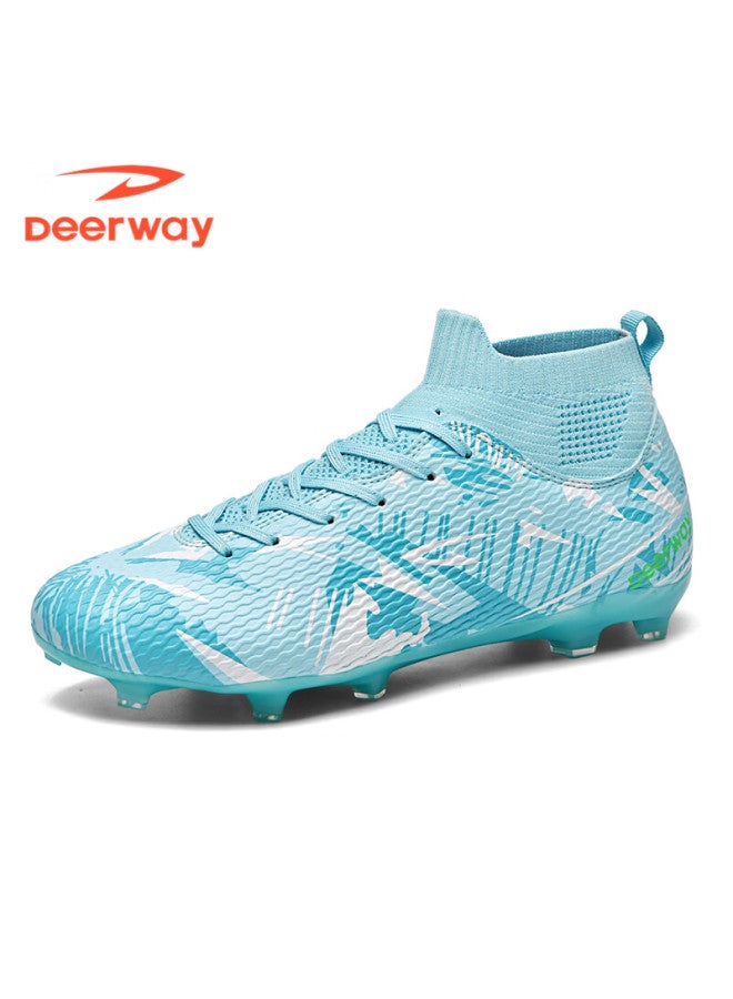 Deerway Adult Ag Stud Soccer Shoes Grass Field Durable Non-slip Training Football Shoes Light Grass Green Ag Studs Size 38 - Image 3