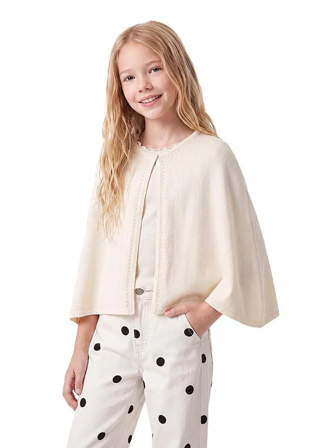 كوتون Knit Poncho Cape