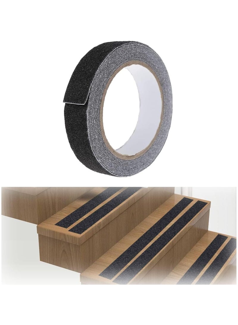 Non-Slip Tape,5Cm X 5M Strong Grip Abrasive Non-Slip Tape, Abrasive Tape, Safety Track Tape, Suitable For Stairs, Steps, Outdoor And Indoor(Black) - Image 1