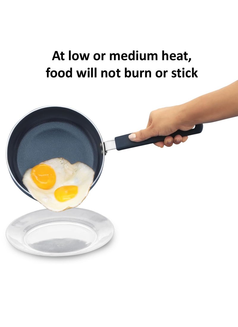 Hawkins Hawkins Ceramic Nonstick 3-Piece Kitchen Gift Set - 1.75 L Deep Kadhai, 16 cm Frying Pan and 24 cm Tava, Grey (24ICGP)  - Image 3